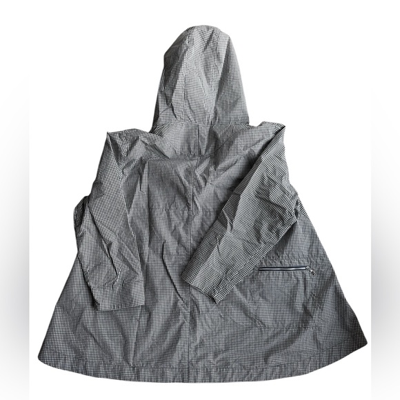 Pret Pour Partir Checkered Transitional Cotton Jacket Oversized Asymmetric Sz38 - Picture 3 of 8